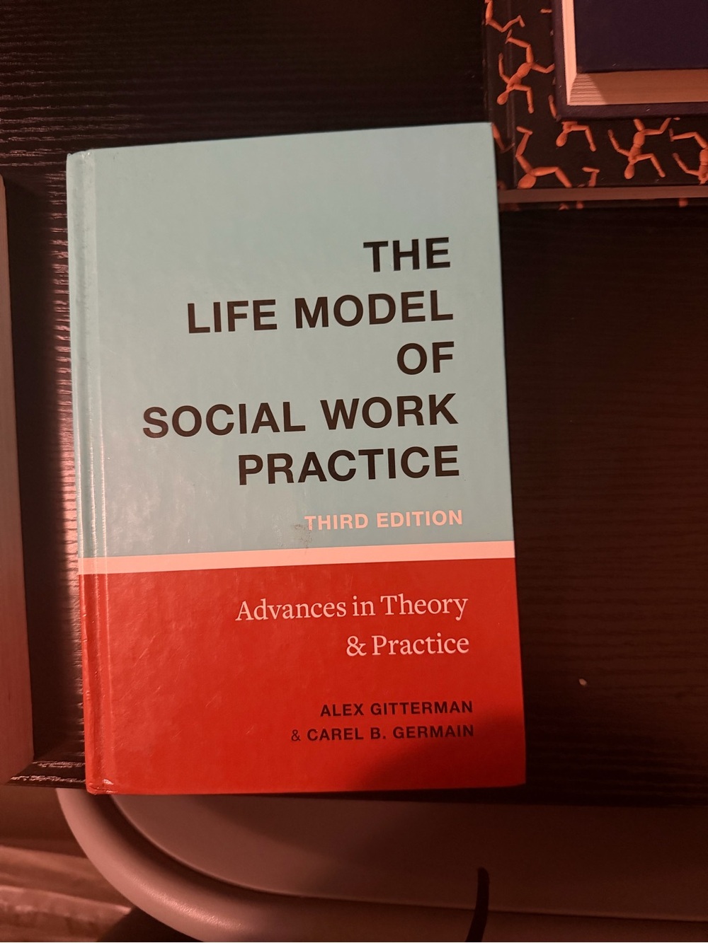 The Life Model of Social Work Practice - Aqua & Red Hardcover Book